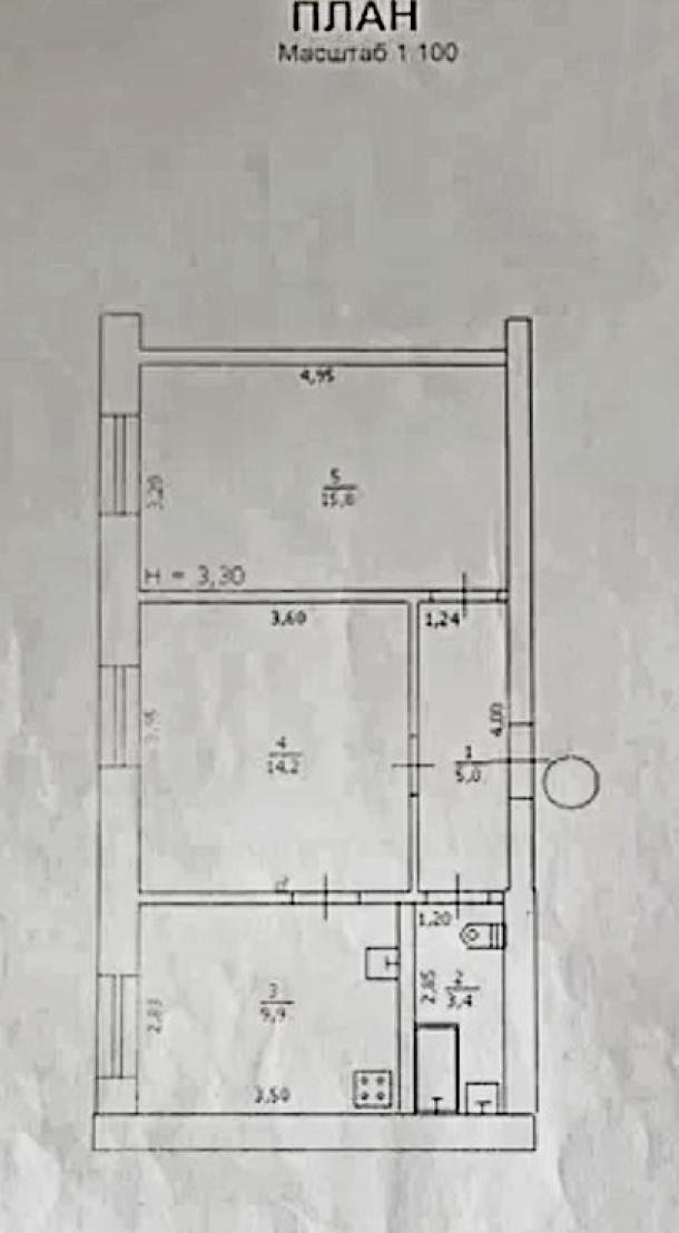 Квартира, 2-кімн., Эсхар, Чугуевский район, Победы ул. (Красноармейская)