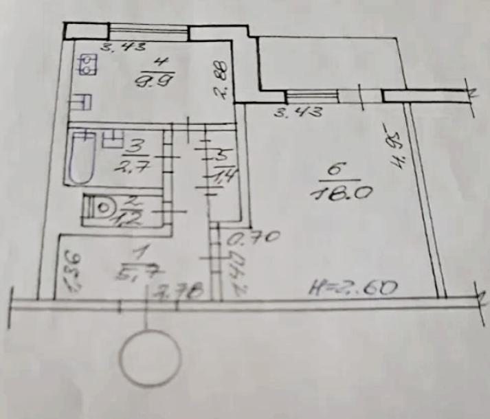 Квартира, 1-кімн., Харьков, 520м/р, Гвардейцев Широнинцев