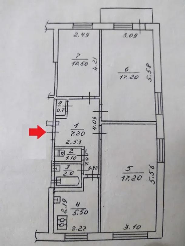 Квартира, 3-кімн., Харьков, 601м/р, Руслана Плоходько (Эйдемана)