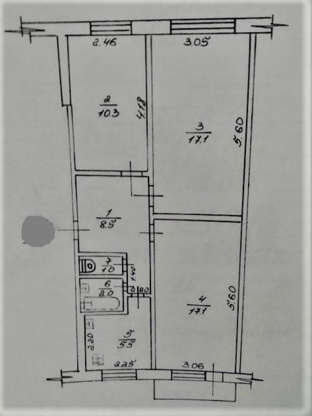 Квартира, 3-кімн., Харьков, 601м/р, Руслана Плоходько (Эйдемана)