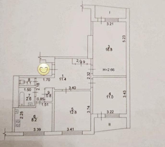 Квартира, 3-кімн., Харьков, 524м/р, Бучмы