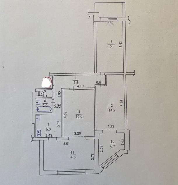 Квартира, 3-кімн., Харьков, 656м/р, Гвардейцев Широнинцев