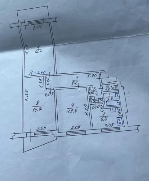 Квартира, 3-кімн., Харьков, 531м/р, Тракторостроителей просп.