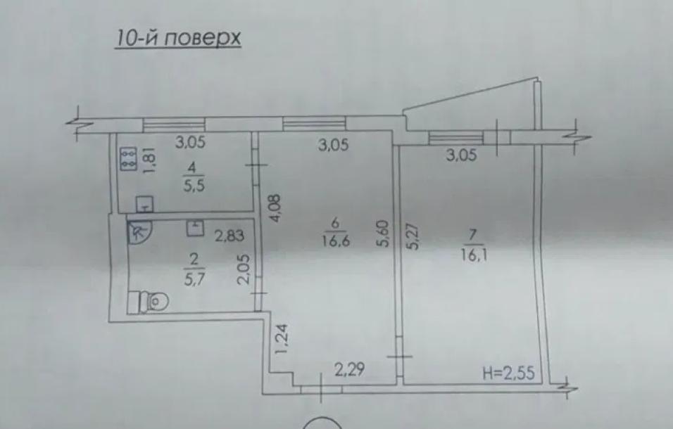 Квартира, 2-кімн., Харьков, 522м/р, Академика Барабашова