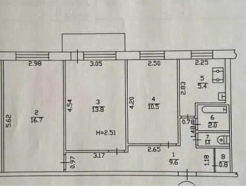 Квартира, 3-кімн., Харьков, 604м/р, Руслана Плоходько (Эйдемана)
