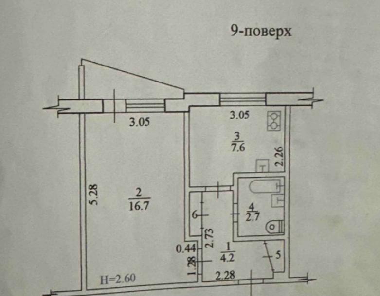 Квартира, 1-кімн., Харьков, 533м/р, Героев Труда