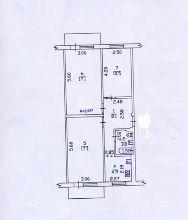 Квартира, 3-кімн., Харьков, 608м/р, Гвардейцев Широнинцев