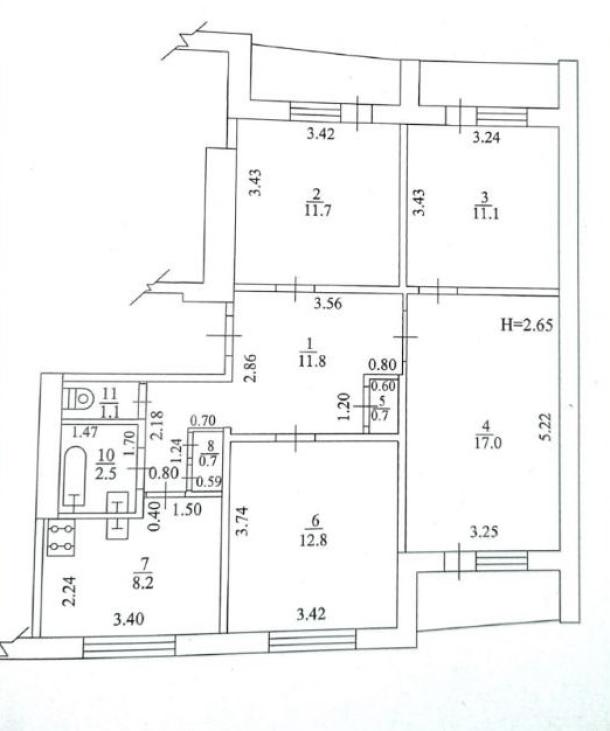 Квартира, 4-кімн., Харьков, 626м/р, Солнечная (Красноармейская, Кирова, Октябрьская, Совхозная)