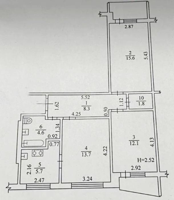 Квартира, 3-кімн., Харьков, Холодная Гора, Болгарская
