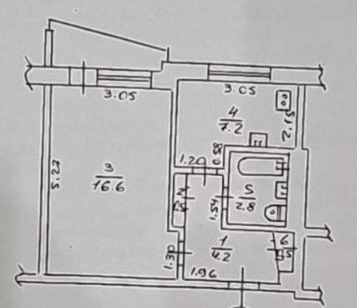 Квартира, 1-кімн., Харьков, 604м/р, Салтовское шоссе