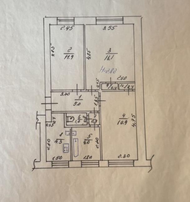 Квартира, 3-кімн., Харьков, Восточный, Михаила Комарова (Тархова)