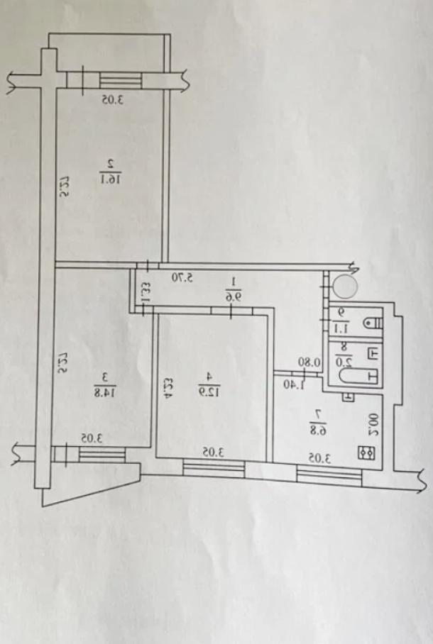 Квартира, 3-кімн., Харьков, 524м/р, Непокоренных (Героев Труда)