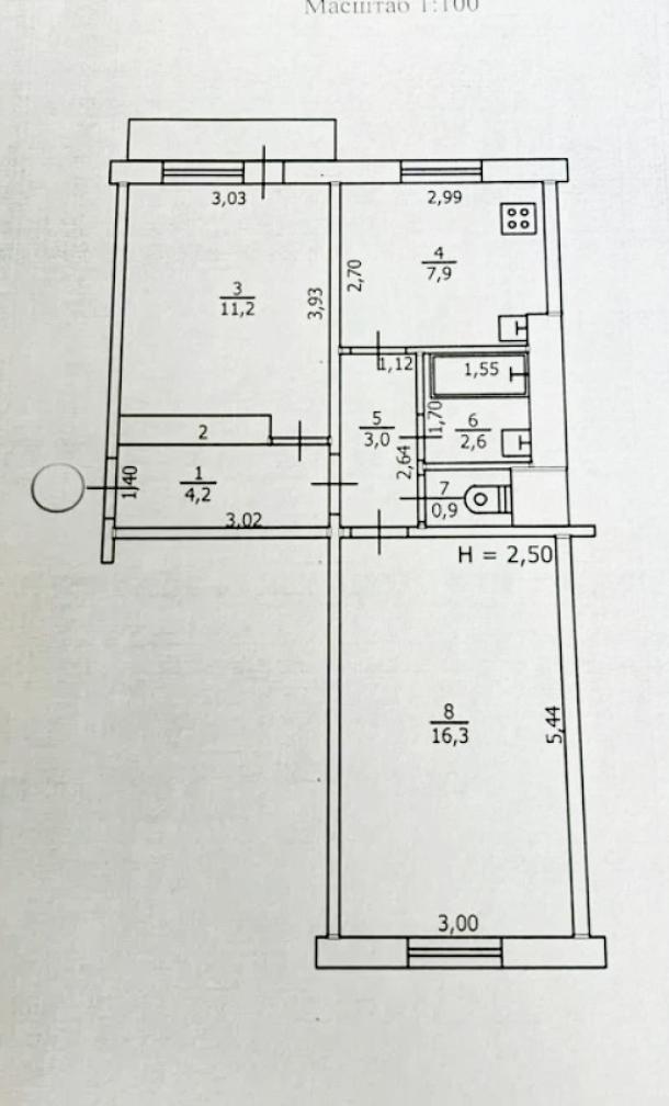 Квартира, 2-кімн., Клугино-Башкировка, Чугуевский район, Горишного