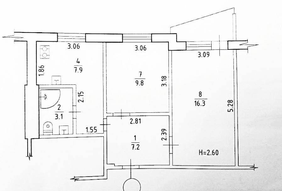 Квартира, 2-кімн., Харьков, 522м/р, Академика Павлова
