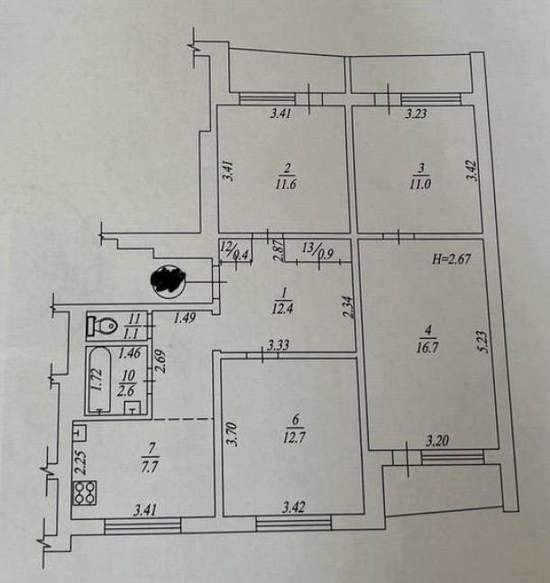 Квартира, 4-кімн., Харьков, 626м/р, Амосова
