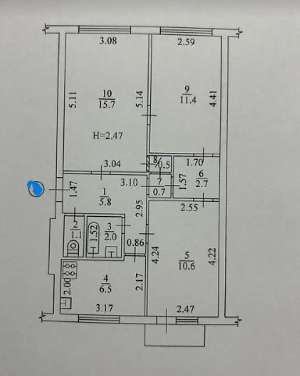 Квартира, 3-кімн., Харьков, Одесская, Зерновая (Совхозная 1-19)