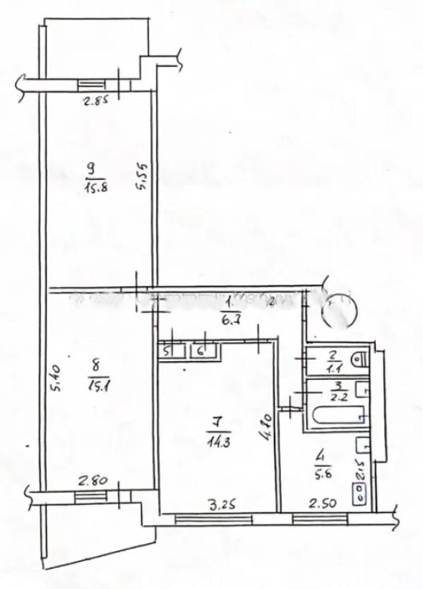 Квартира, 3-кімн., Харьков, 604м/р, Юбилейный пр. (50 лет ВЛКСМ пр.)