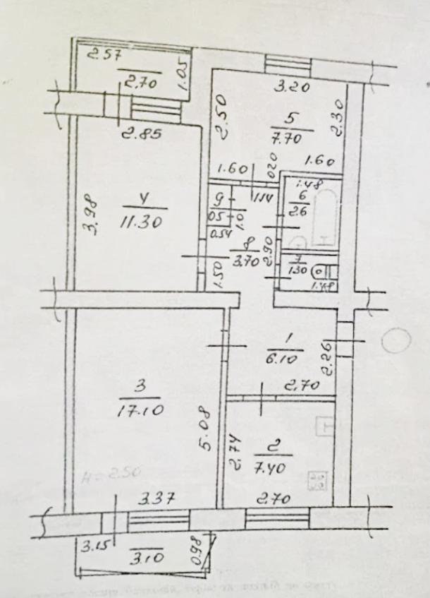 Квартира, 3-кімн., Березовское, Харьковский район
