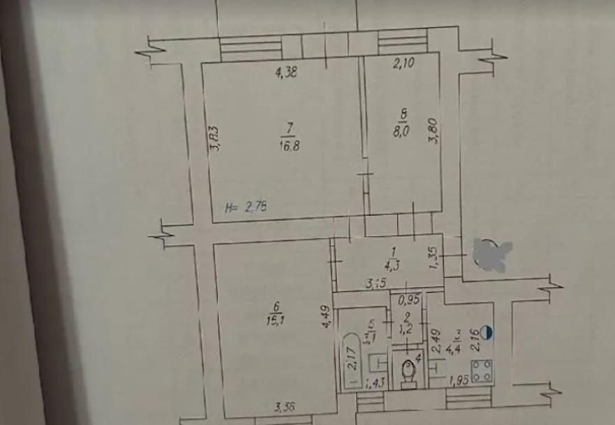 Квартира, 3-кімн., Харьков, Госпром, Данилевского