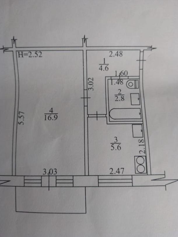 Квартира, 1-кімн., Харьков, Новые Дома, Байрона пр. (Героев Сталинграда пр.) Квартира, 1-кімн., Харьков, Новые Дома, Байрона пр. (Героев Сталинграда пр.)
