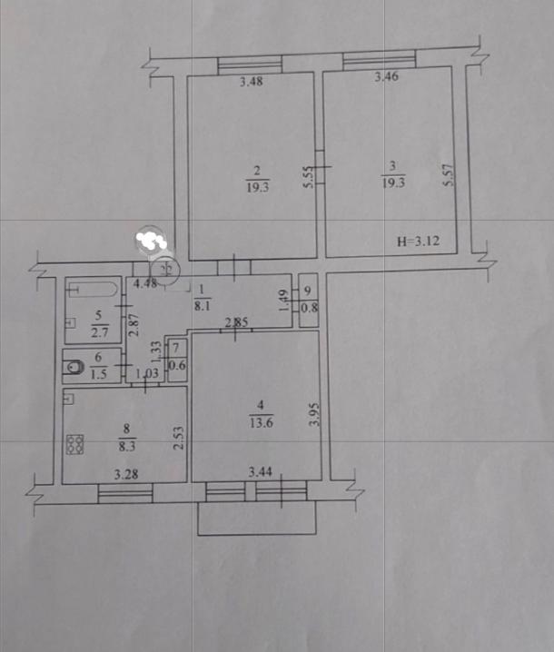 Квартира, 3-кімн., Харьков, Гагарина метро , Гимназическая наб. (Красношкольная набережная)
