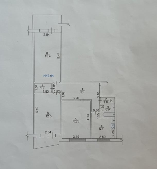 Квартира, 3-кімн., Харьков, 624м/р, Салтовское шоссе