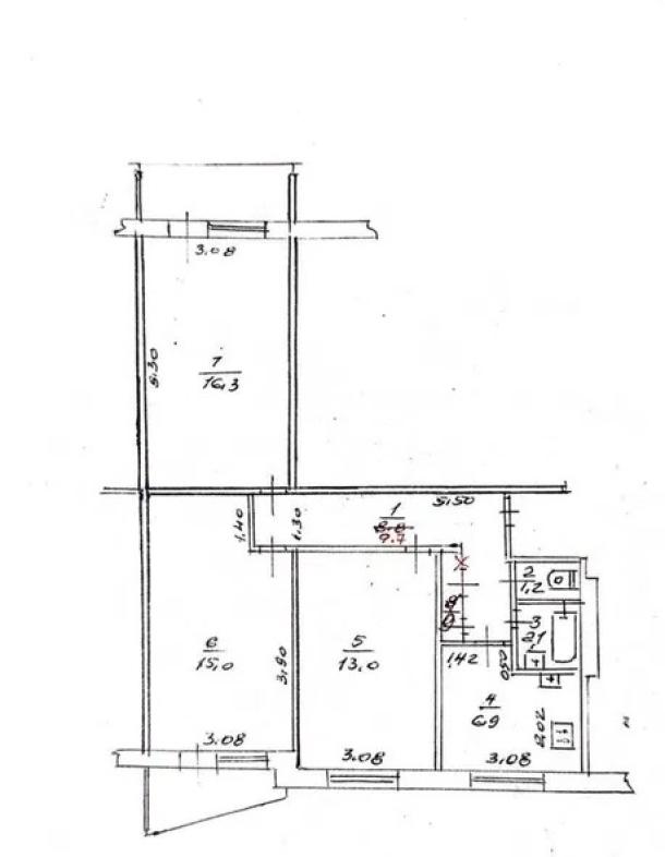 Квартира, 3-кімн., Харьков, Одесская, Аэрокосмический просп. (Гагарина проспект)