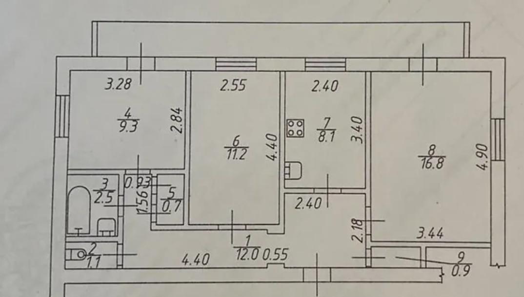 Квартира, 3-кімн., Харьков, Основа, Валдайская