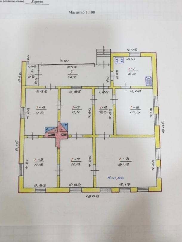 Дом, 2-кімн., Харьков, Тюринка