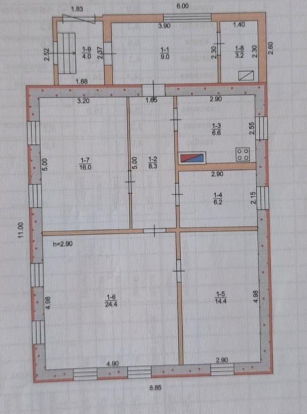 Дом, 5-кімн., Дергачи, Харьковский район