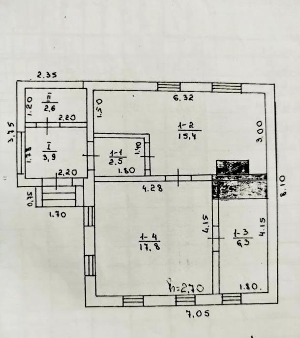 Дом, 3-кімн., Мартовое, Чугуевский район