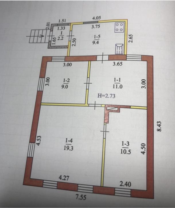Дом, 4-кімн., Харьков, Тюринка