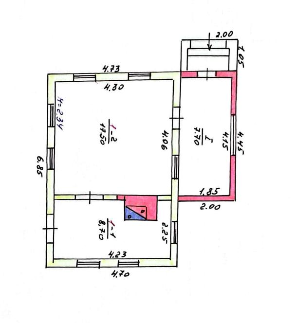 Дом, 2-кімн., Водяное (Харьк.), Харьковский район