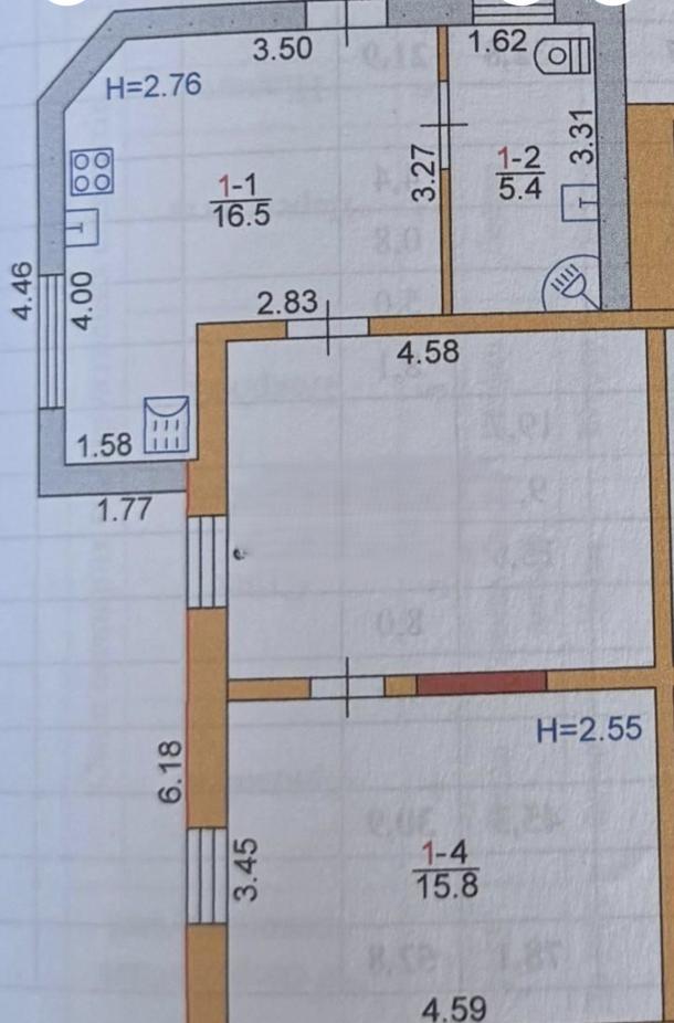 Дом, 2-кімн., Харьков, Новозападный
