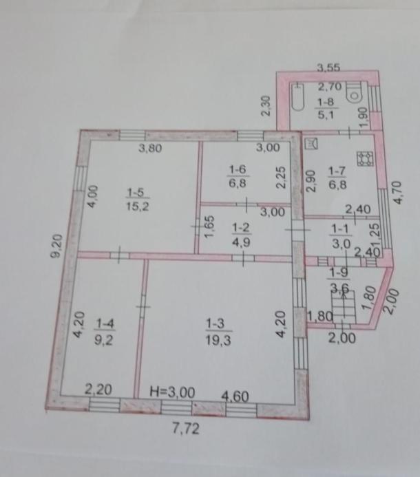Дом, 4-кімн., Дергачи, Харьковский район