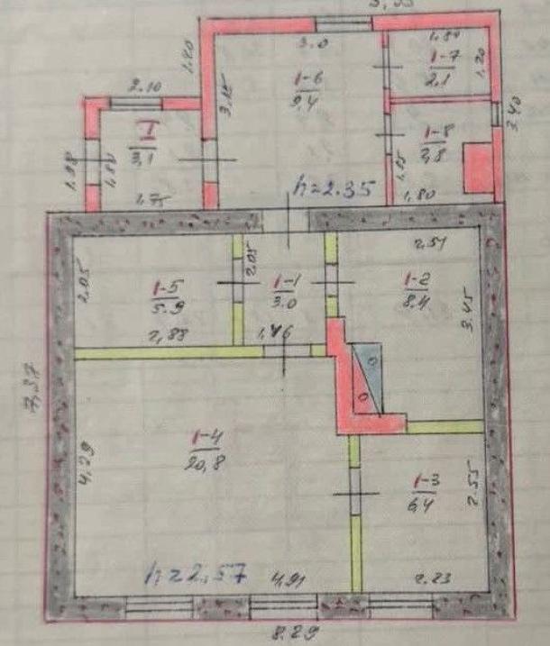 Дом, 3-кімн., Печенеги, Чугуевский район