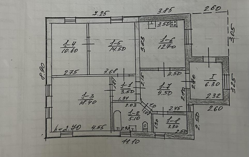 Дом, 3-кімн., Ольшаны, Харьковский район