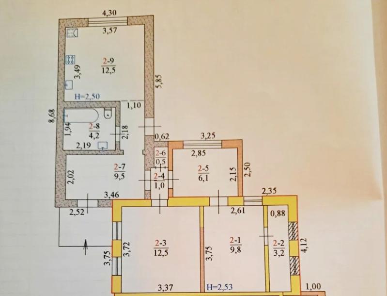 Дом, 3-кімн., Харьков, Ивановка