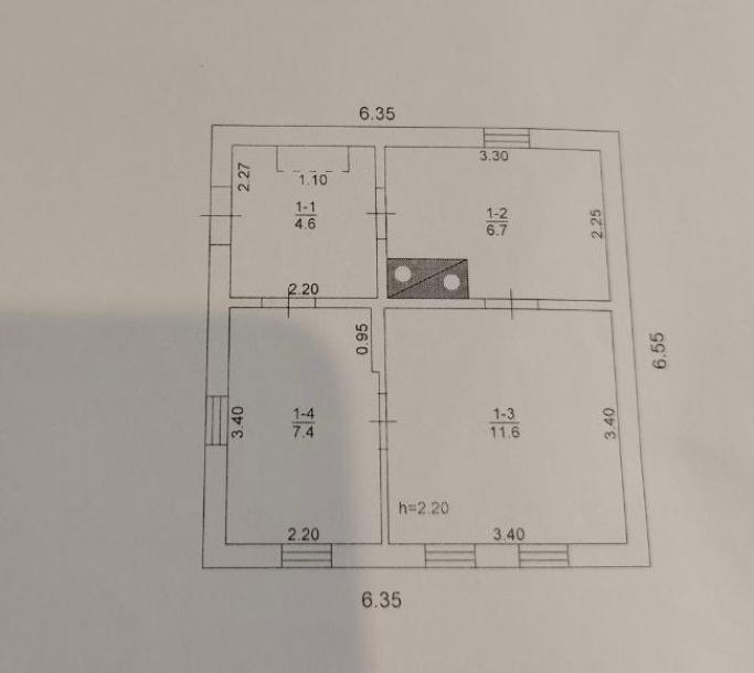 Дом, 2-кімн., Коротыч, Харьковский район