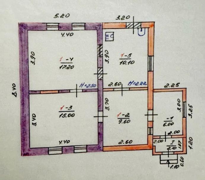 Дом, 3-кімн., Люботин, Харьковский район