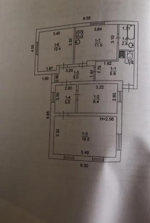 Дом, 3-кімн., Покотиловка, Харьковский район