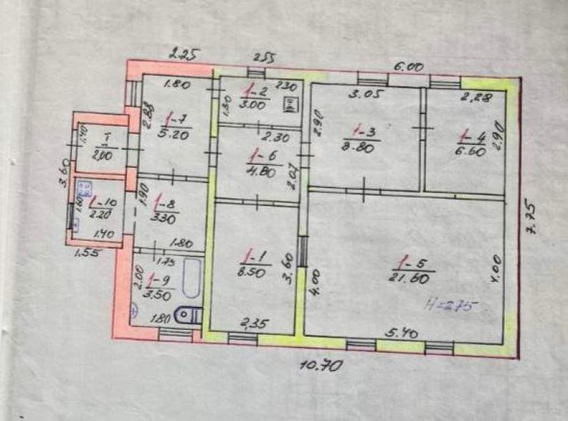 Дом, 4-кімн., Бабаи, Харьковский район