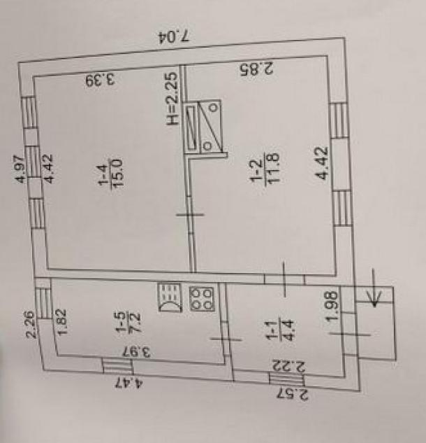 Дом, 2-кімн., Высокий, Харьковский район