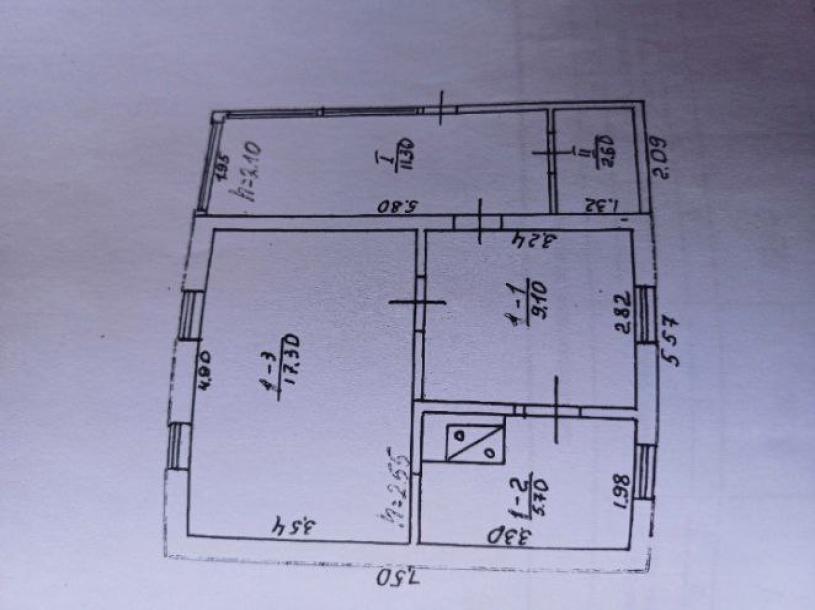 Дом, 2-кімн., Островерховка, Чугуевский район