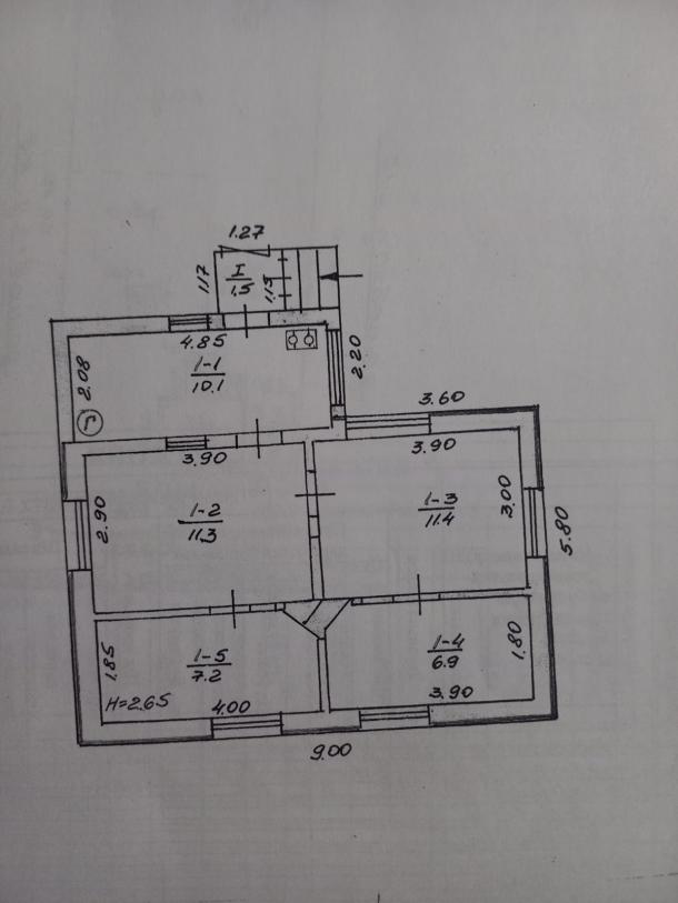 Дом, 3-кімн., Харьков, Ледное