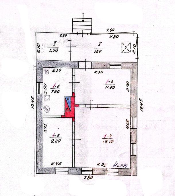 Дом, 3-кімн., Коротыч, Харьковский район