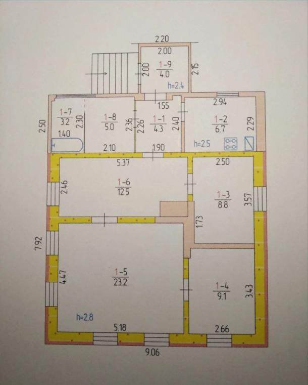 Дом, 4-кімн., Высочиновка, Чугуевский район