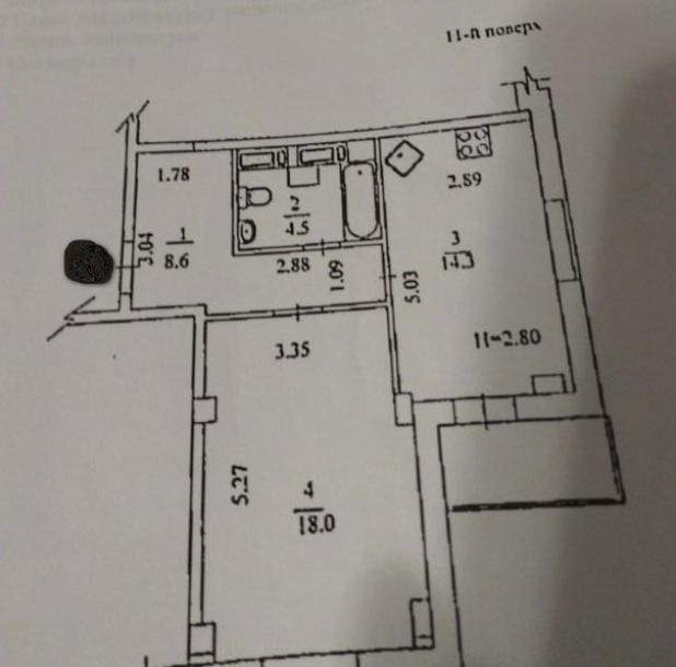квартира, 1-кімн., Харьков, Одесская, Зерновая (Совхозная 1-19)