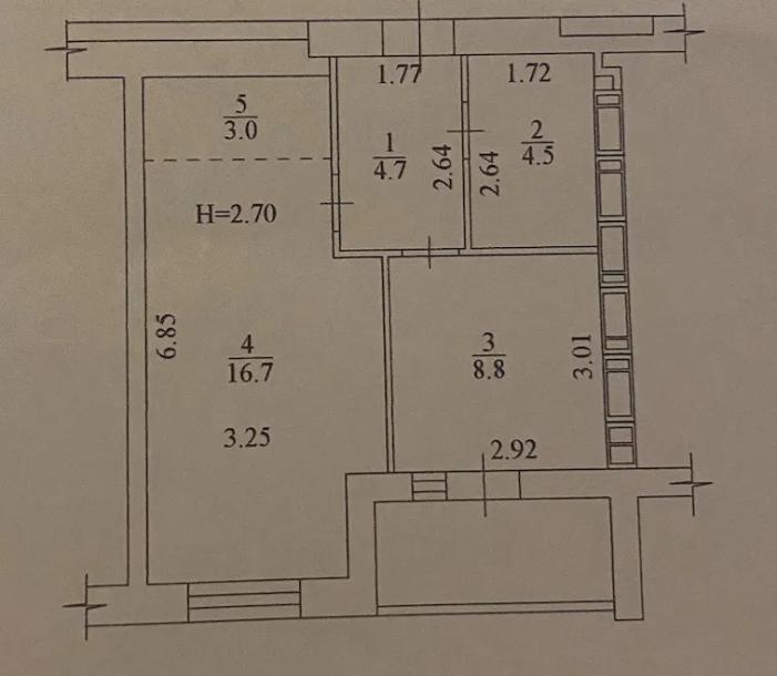 квартира, 1-кімн., Харьков, ХТЗ, Мира