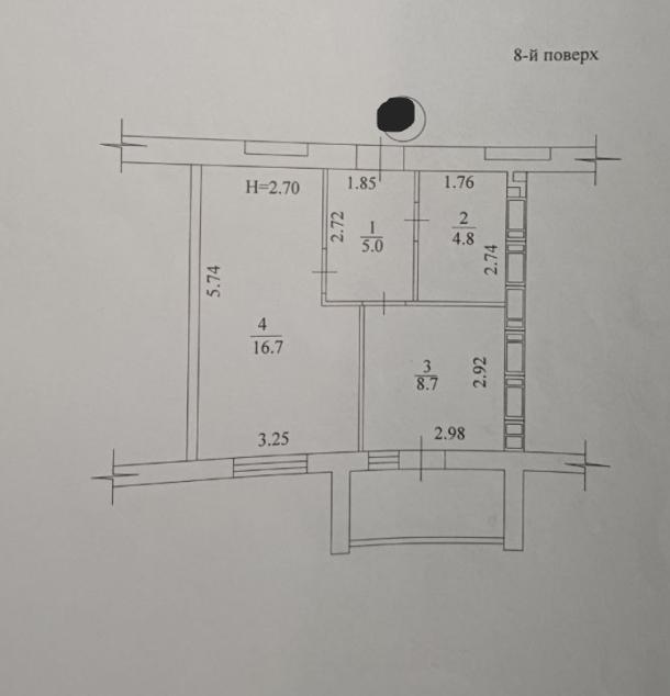 квартира, 1-кімн., Харьков, Алексеевка, Домостроительная